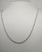 Collana oro bianco 18k maglia Torchon 50 cm 2,4 gr | Gioiellitosti.it